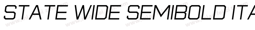 state wide semibold Italic字体转换